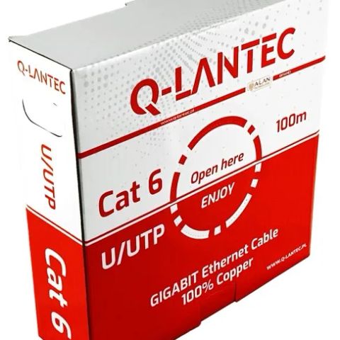 Q-LANTEC U/UTP cat.6A network cable, twisted pair, LSOH