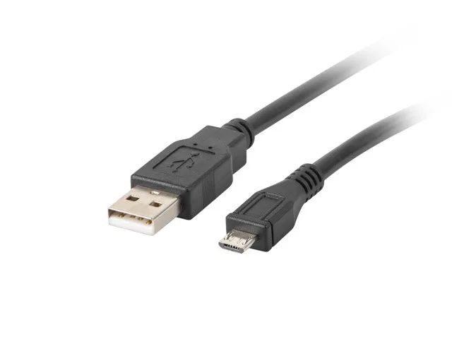 Lanberg | Micro USB to USB Type-A 2.0 Cable, 1 m | CA-USBM-10CC-0010-BK | Micro USB to USB Type-A