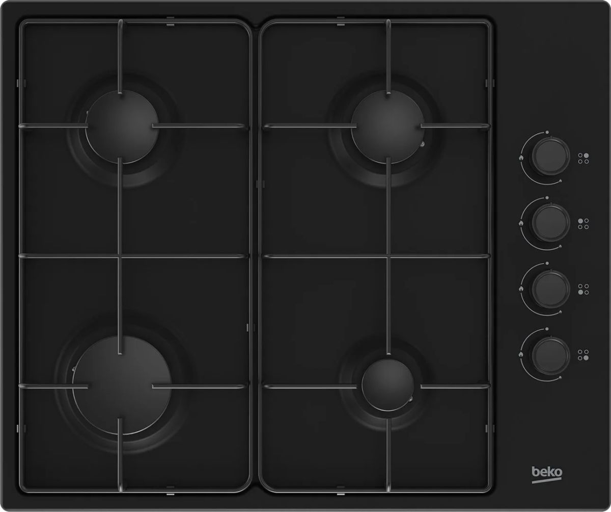 Beko HIBG64120SB hob Black Built-in 60 cm Gas 4 zone(s)