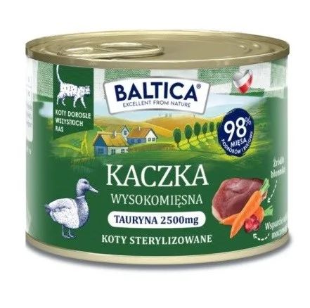 BALTICA Smaki regionów Duck - wet cat food - 185g