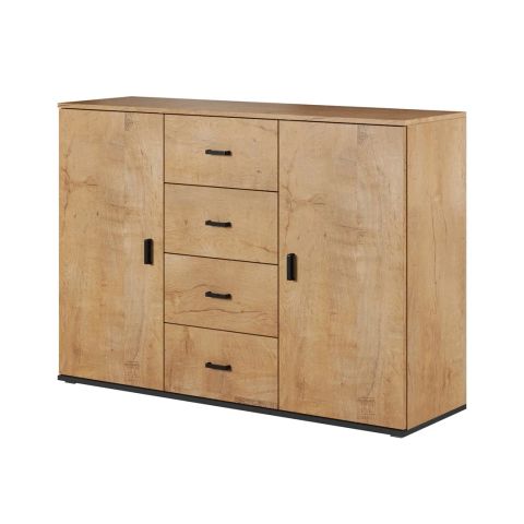 Cama living room sideboard UNI lefkas oak/black