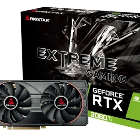Graphics Card|BIOSTAR|NVIDIA GeForce RTX 3060 Ti|8 GB|GDDR6|256 bit|PCIE 4.0 16x|GPU 1410 MHz|Dual Slot Fansink|1xHDMI|3xDisplayPort|VN3606TM82
