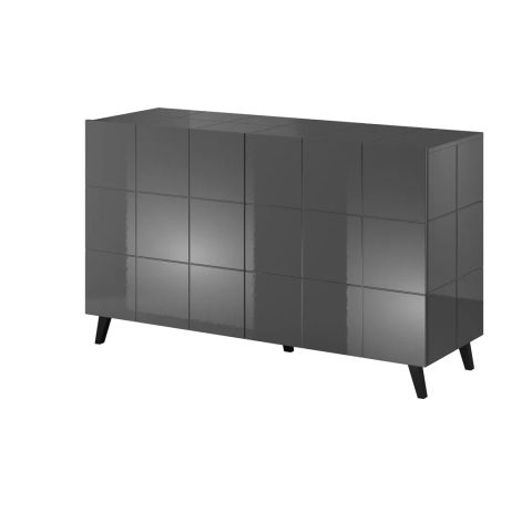 Cama sideboard 2D REJA graphite grey gloss/graphite grey gloss