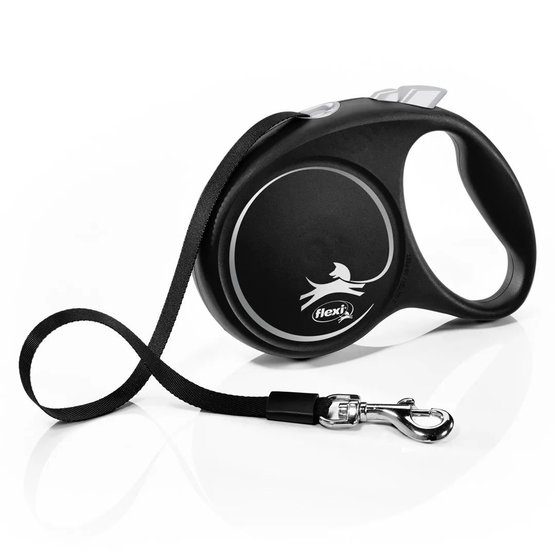 Flexi Black Design M 5 m Dog Retractable lead