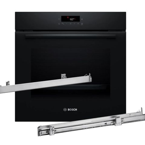 BOSCH Serie 2 HBA571BB4 oven 71 L 3600 W Black + BOSCH HEZ538000 guide rail