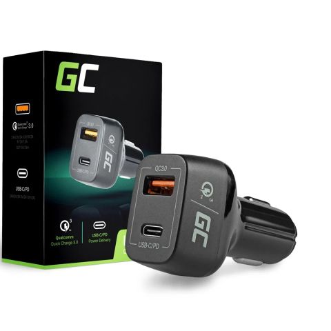 Green Cell CAD33 mobile device charger Black Indoor