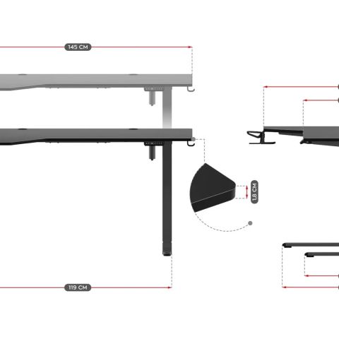 Electric desk - Huzaro Hero 9.1