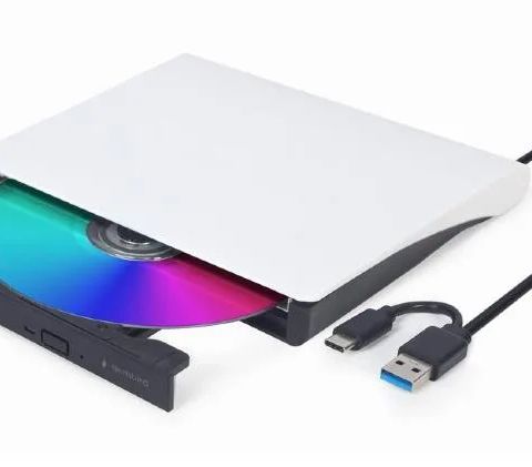 DVD RW USB3/USB-C 8X EXT RTL/DVD-USB-031-BW GEMBIRD