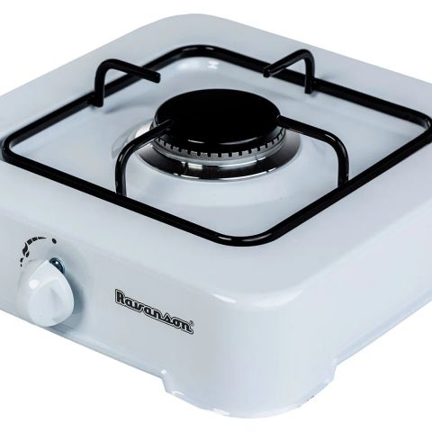 Gas cooker Ravanson K-01T (white; 1 zone)