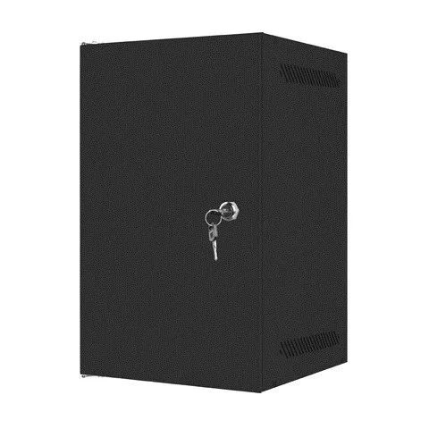 Lanberg | Rack cabinet 10" wall-mount 9U/280x310 for self-assembly with metal door (flat pack) | WF10-2309-00B | Black