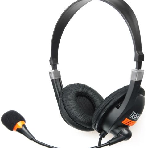 NATEC Drone Headset Wired Head-band Calls/Music Black, Orange