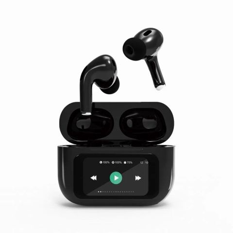 HEADSET BLUETOOTH/TWS-LCD-ANC-01-BK GEMBIRD