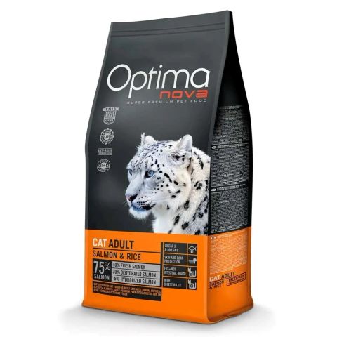 OPTIMANOVA Cat Salmon & Rice - dry cat food - 8kg
