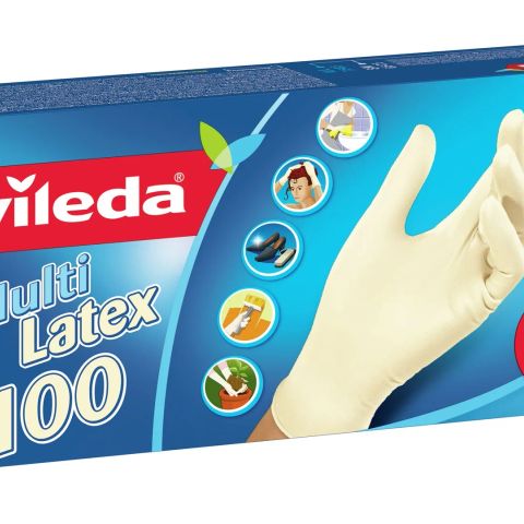 Vileda Multi Latex 100 Disposable gloves Beige 100 pc(s)