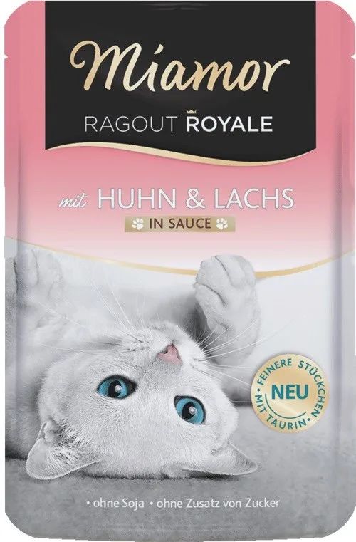 MIAMOR Ragout Royale Chicken and salmon in sauce - wet cat food - 100g