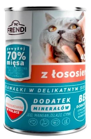 FRENDI with Salmon chunks in delicate sauce - wet cat food - 400g