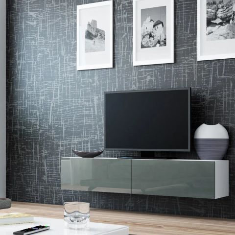 Cama TV stand VIGO 140 30/140/40 white/grey gloss