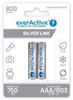 Rechargeable batteries everActive Ni-MH R03 AAA 800 mAh Silver Line - 2 pieces