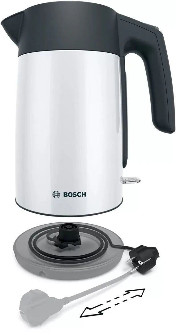 Electric kettle Bosch TWK 7L461, 2400 W, 1.7 l White