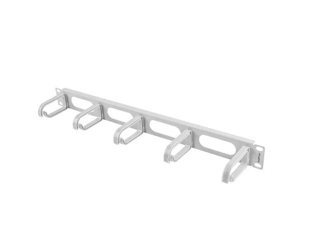 Lanberg 19" cable management panel 5 rings - type B 1U | AK-1205-S | Grey