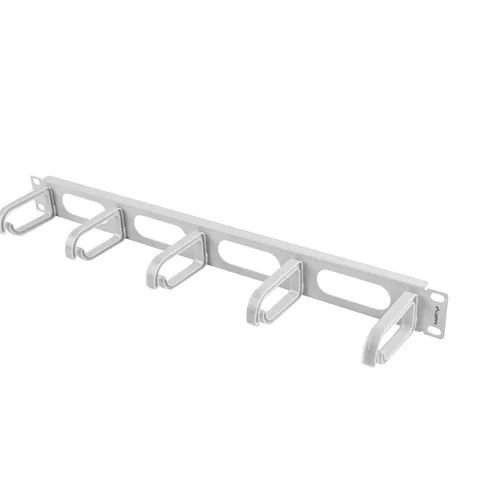 Lanberg 19" cable management panel 5 rings - type B 1U | AK-1205-S | Grey