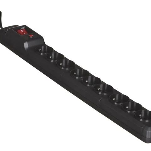 Activejet ACJ COMBO 9GN 3M black power strip with cord