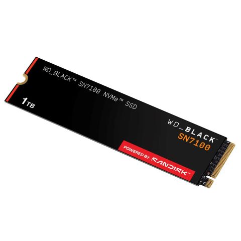 SSD|SANDISK|Read speed 7250 MB/s|Write speed 6900 MB/s|NVMe Yes|PCI Express 4.0|M.2|1000 GB|POWERED BY SANDISK|Black SN7100|WDS100T4X0E