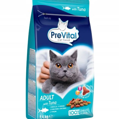 PREVITAL Adult Tuna - dry cat food - 1,4kg