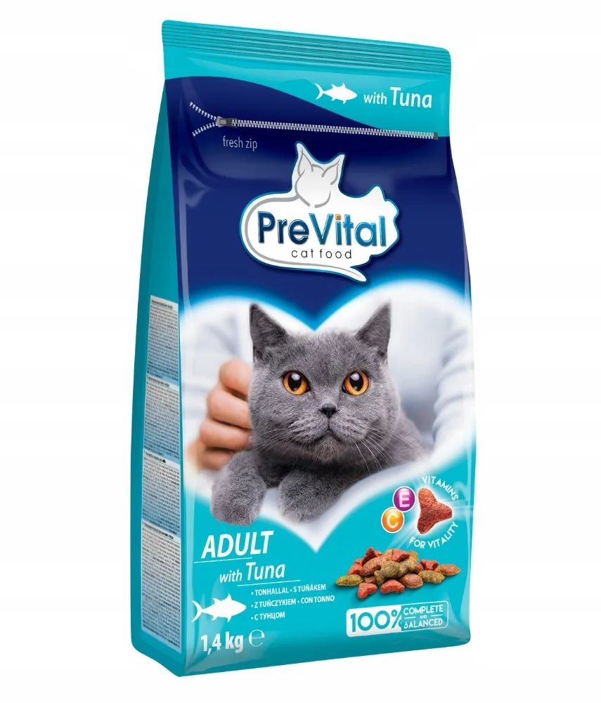 PREVITAL Adult Tuna - dry cat food - 1,4kg