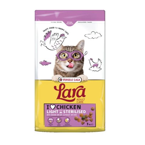 VERSELE-LAGA Lara Adult Care Light Sterilised Chicken - dry cat food - 7kg