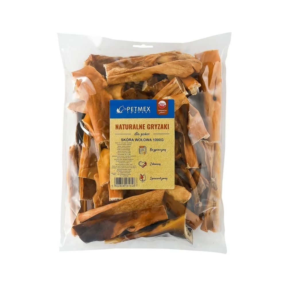 Dog chew PETMEX Beef skin 15cm 1000g