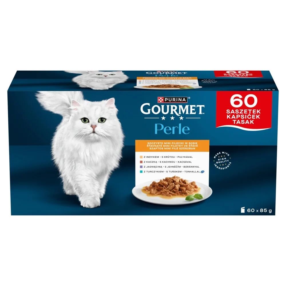 PURINA Gourmet Perle Mini fillets in sauce - wet cat food - 60x85g