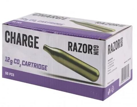 RazorGun CO2 capsules 12g - 50 pieces per box