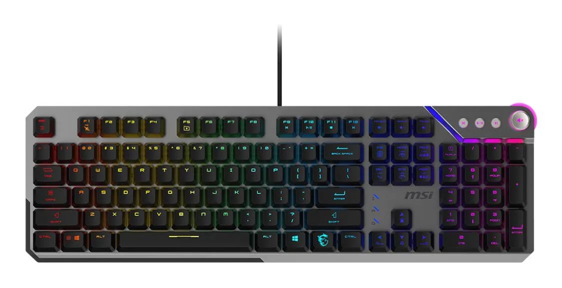 KEYBOARD GAMING BLACK US/STRIKE 600 SILENT MSI