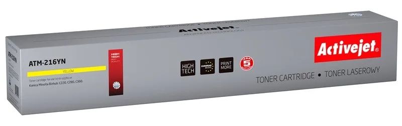 Activejet ATM-216YN toner (replacement for Konica Minolta TN216Y; Supreme; 26000 pages; yellow)