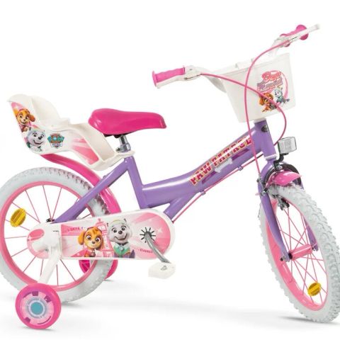 Children's Bike 16" Paw Patrol Purple 1680 Girl TOIMSA