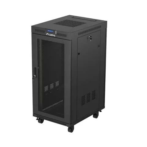 Lanberg FF01-6824-23BL rack cabinet 24U Freestanding rack Black