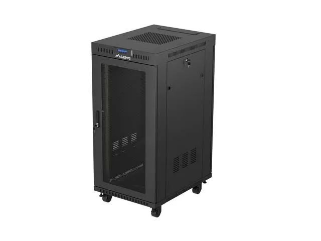 Lanberg FF01-6824-23BL rack cabinet 24U Freestanding rack Black