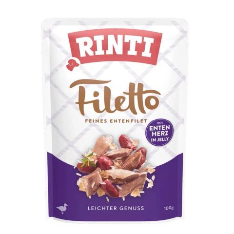 RINTI Filetto Duck fillet with duck hearts- wet dog food - 100g
