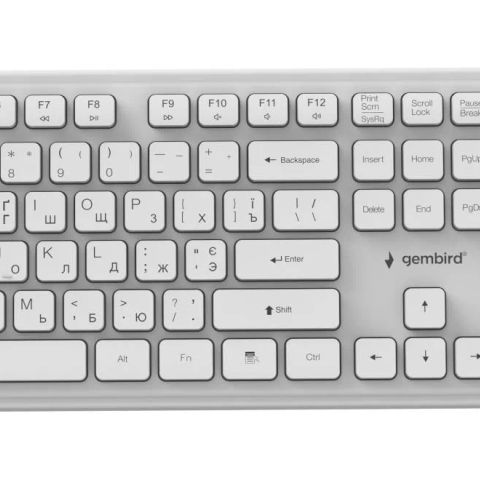 KEYBOARD +MOUSE WRL CYRILLIC/WH KBS-WPS-01-W-CYRL GEMBIRD