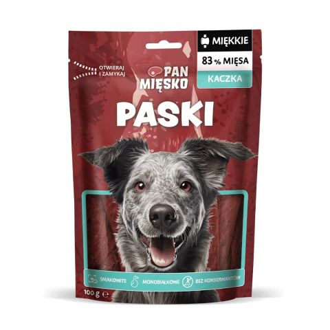 PAN MIĘSKO Stripes Duck - dog treat - 100g