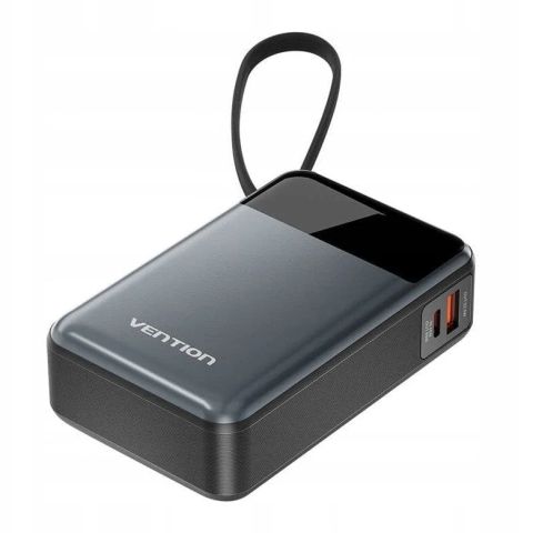 Vention 20000mAh 65W power bank with USB-C cable