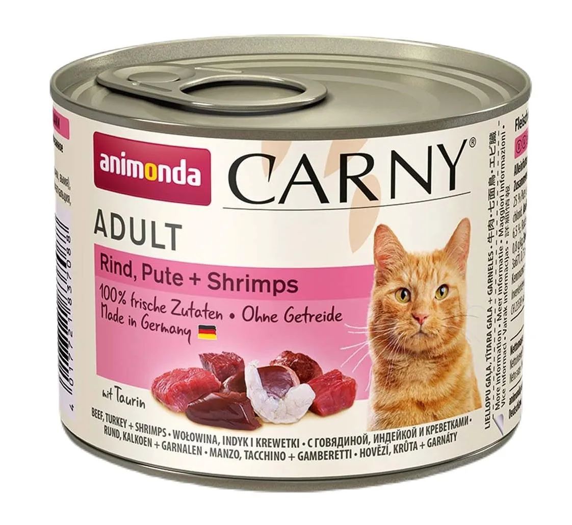 ANIMONDA Carny Adult Beef, turkey and shrimps - wet cat food - 200g