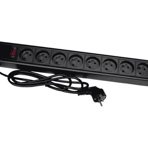 Alantec PZ081U3M power extension 3 m 8 AC outlet(s) Indoor Black