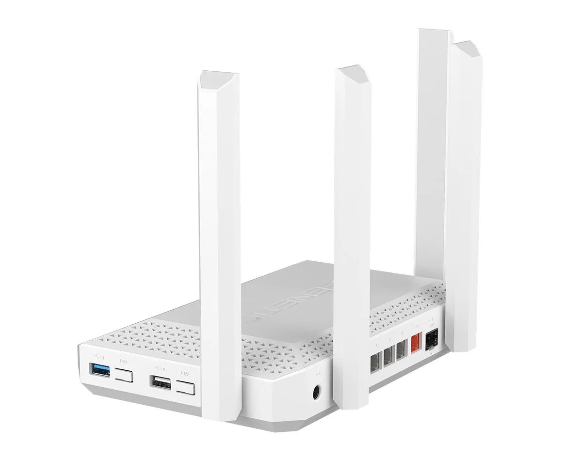 Keenetic Hero AX3000 Mesh Wi-Fi 6 Multi-Gigabit Router with a 4-Port Gigabit and 1-Port 2.5 Gigabit Smart Switch, SFP Combo Port, USB 2.0 and USB 3.0 Ports