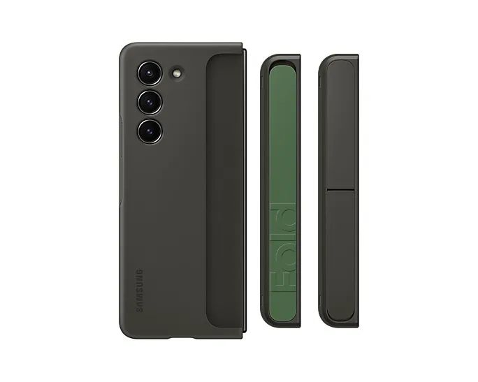 Galaxy Z Fold5 Standing Case with Strap Graphite Ümbris