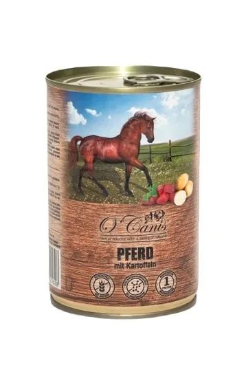 O'CANIS canned dog food- wet food- horse meat with potato - 400 g