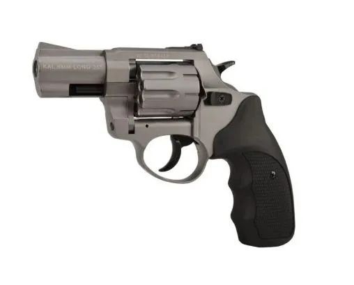 ZORAKI R1-K6L BAS alarm signal blank firing revolver, 2.5" barrel, .22 Long Blank caliber, titanium