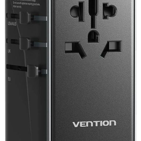 Adapter with Vention 100W charger 1xUSB-A 3xUSB-C