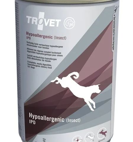 TROVET Hypoallergenic IPD with insect - Wet dog food - 400 g